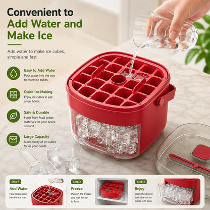 Portable Press Ice Maker Tray