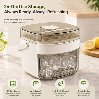 Portable Press Ice Maker Tray