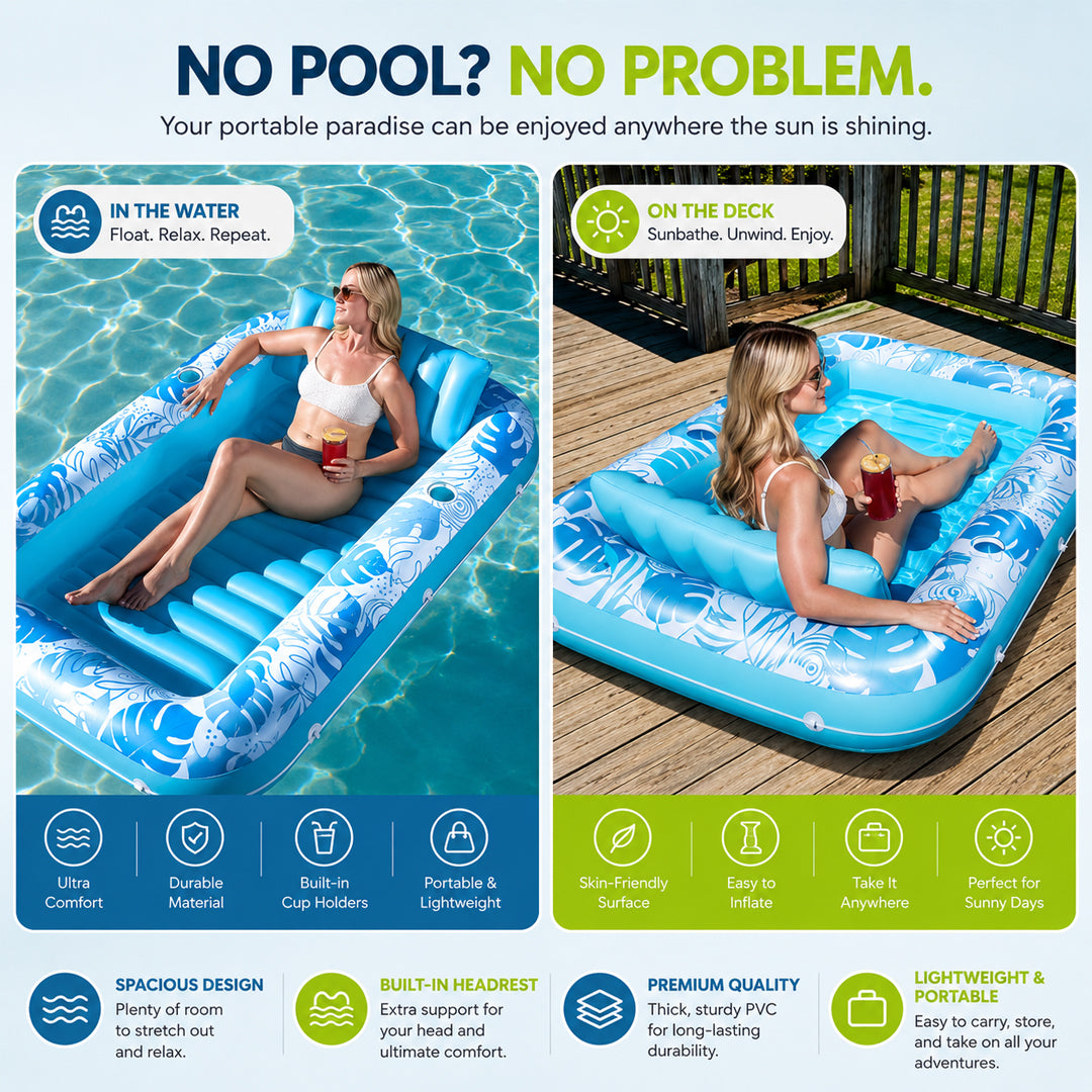 Inflatable Tanning Pool Lounge