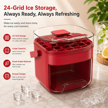 Portable Press Ice Maker Tray