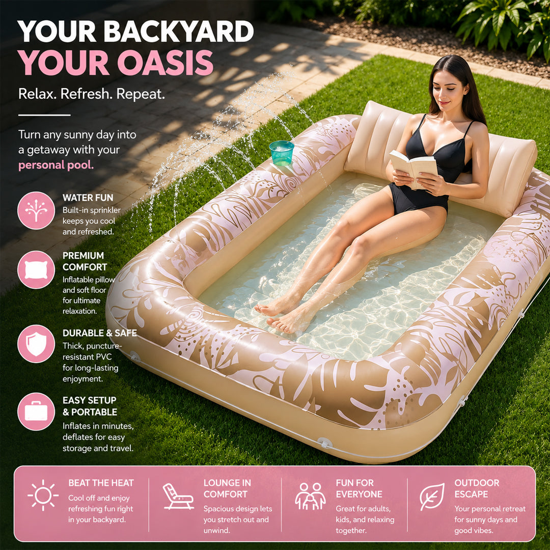 Inflatable Tanning Pool Lounge